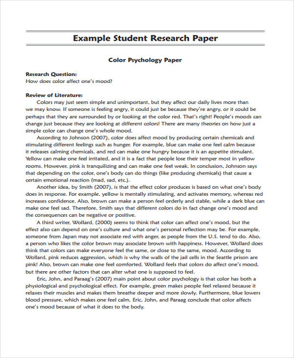example of research paper background