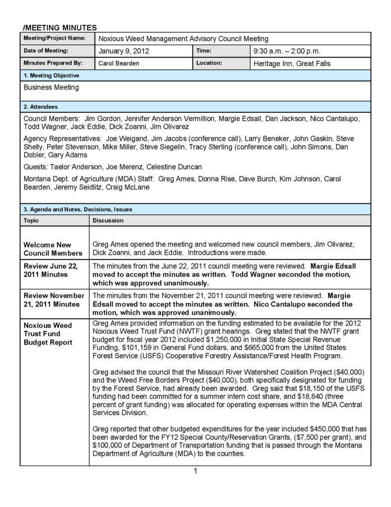 16 Meeting Minutes Templates 16 Meeting Minutes Templates