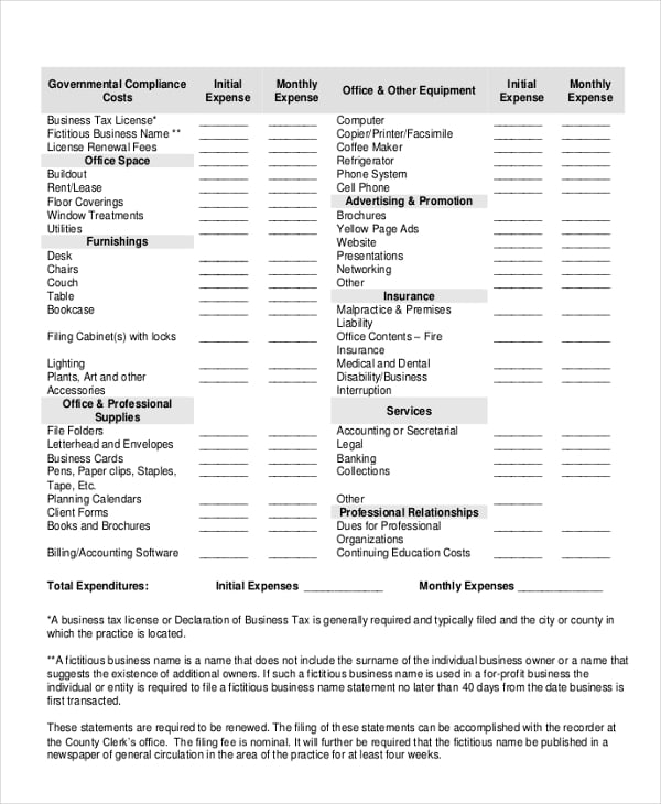 expense-sheet-for-monthly-business