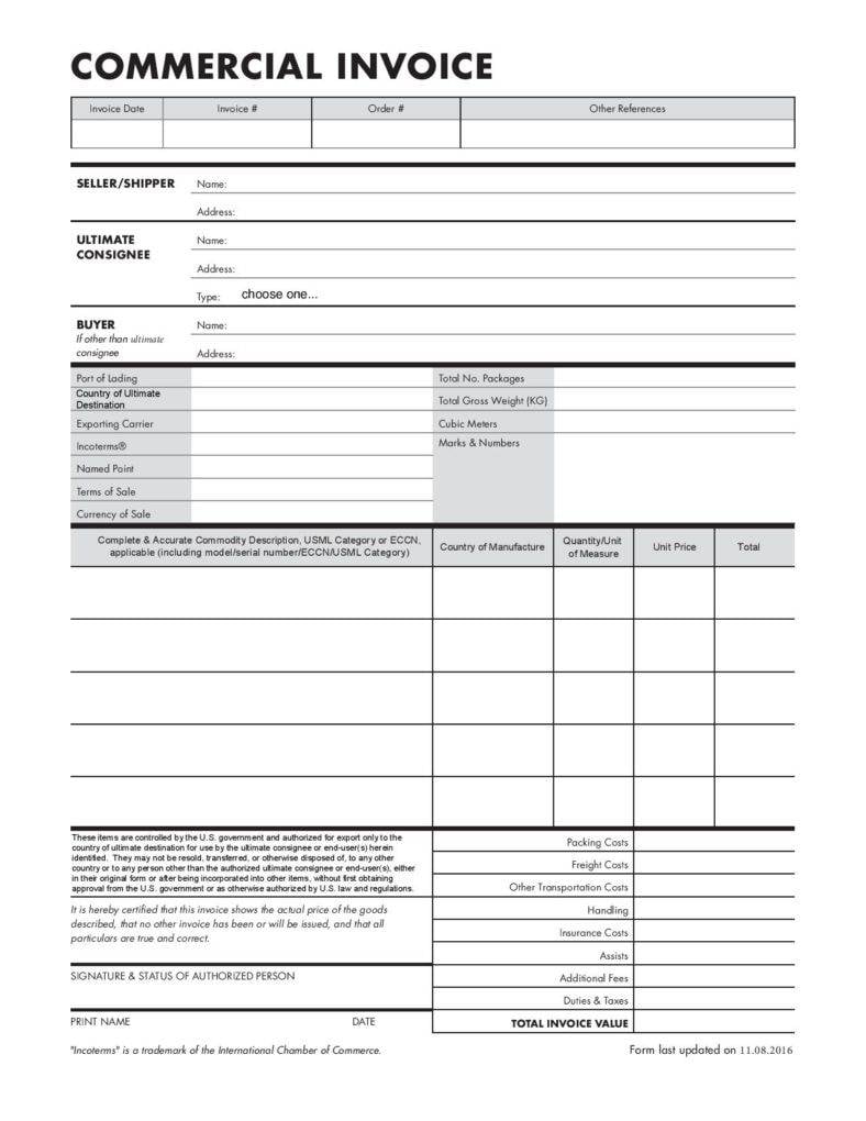 export commercial invoice template pdf page 001 788x1020