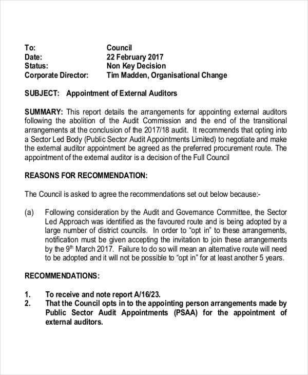 Auditor Appointment Acceptance Letter Templates