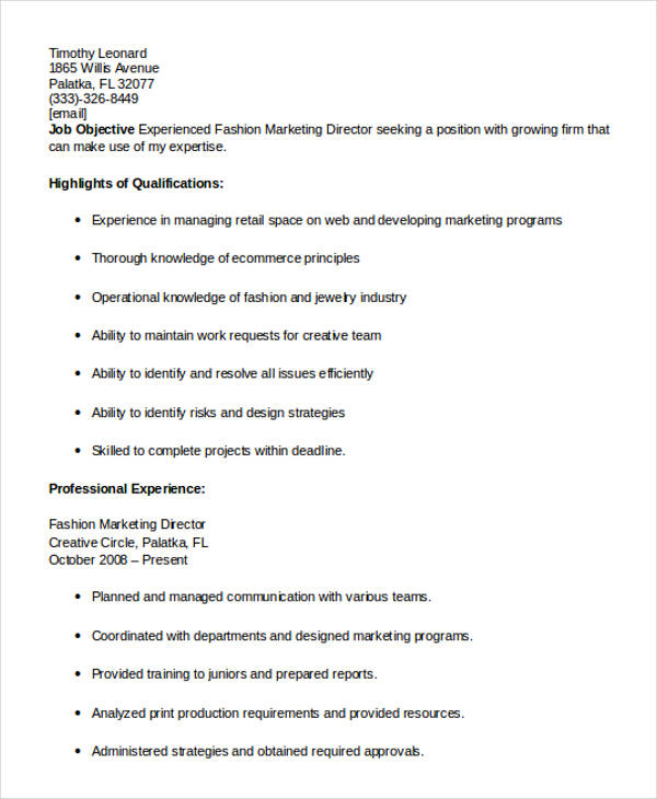 49 Marketing Resume Designs Free Premium Templates