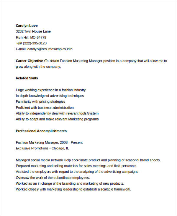 49 Marketing Resume Designs