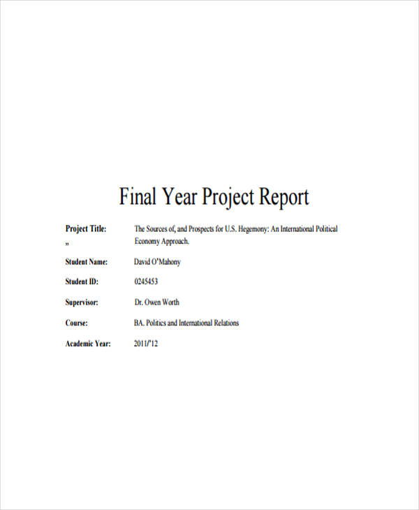 54+ Project Report Samples Word, PDF, Docs Free & Premium Templates