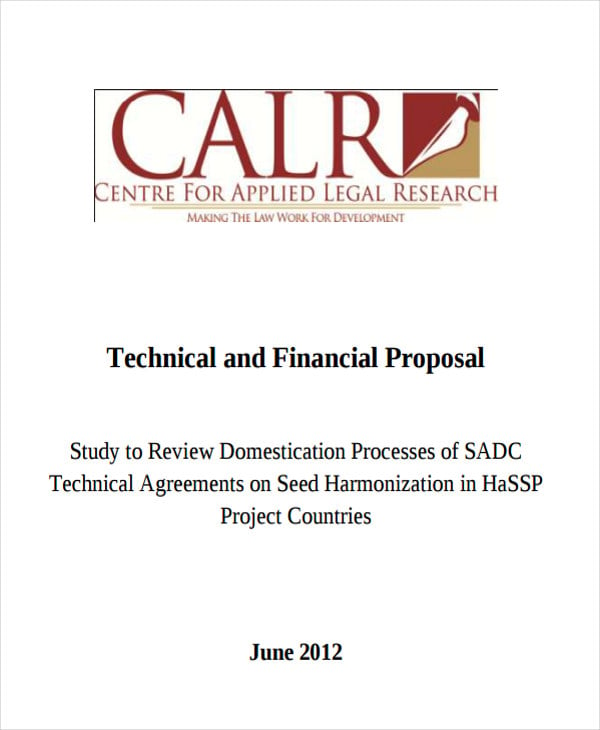 financial and technical proposal