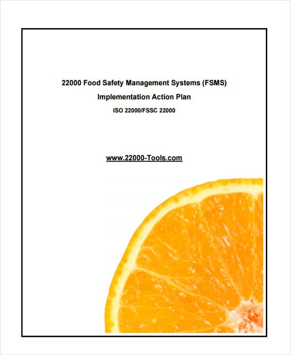 food safety management plan