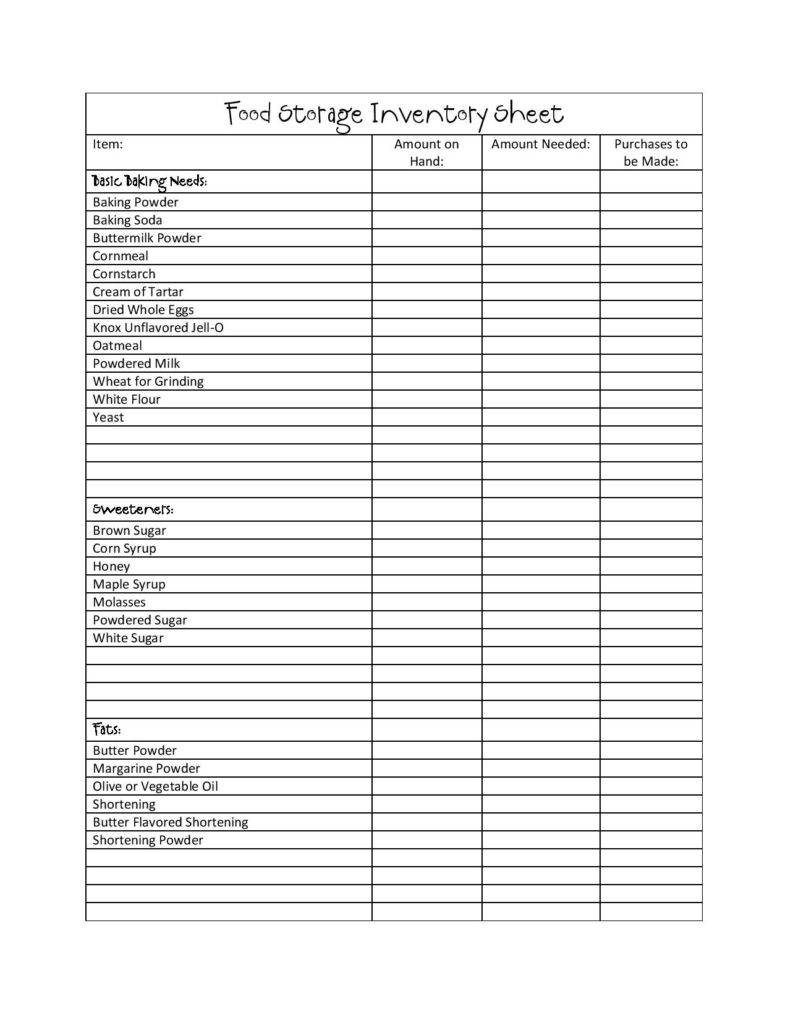 food storage inventory sheet pdf free download page 001 788x1020