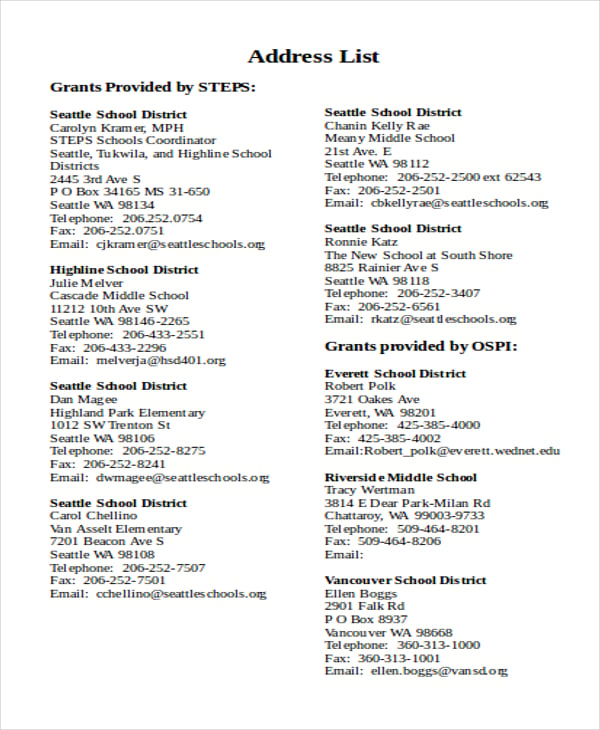 address-list-templates-16-free-printable-xlsx-word-pdf-samples