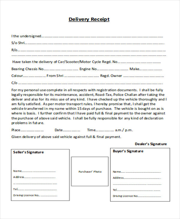 5 delivery invoice templates free samples examples format download