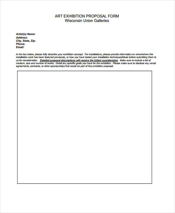 Exhibition Proposal Template 12+ Free Sample, Example Format Download