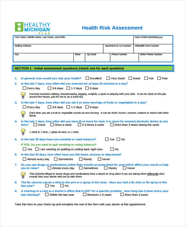 free-health-risk-assessment