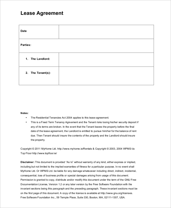 47 basic agreement forms word pdf free premium templates