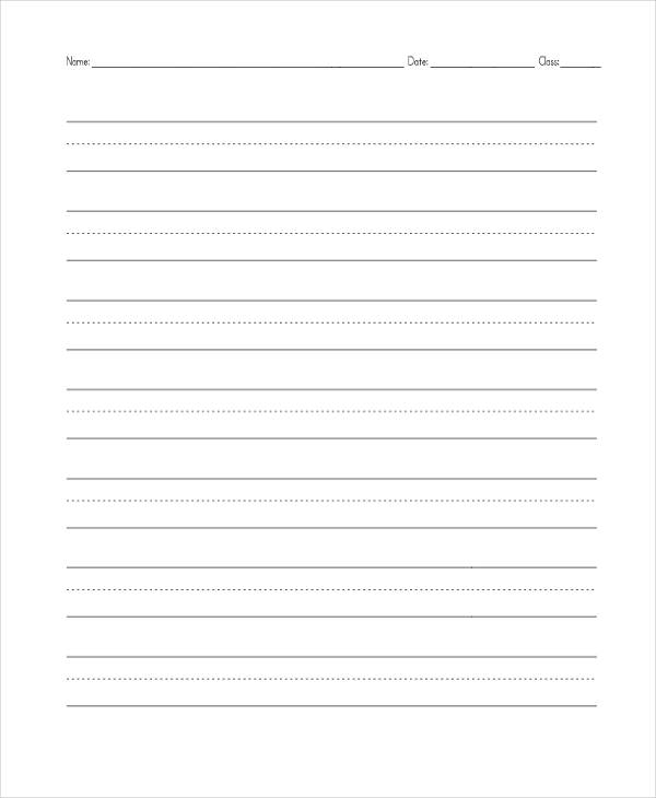 28 printable lined paper templates free premium templates