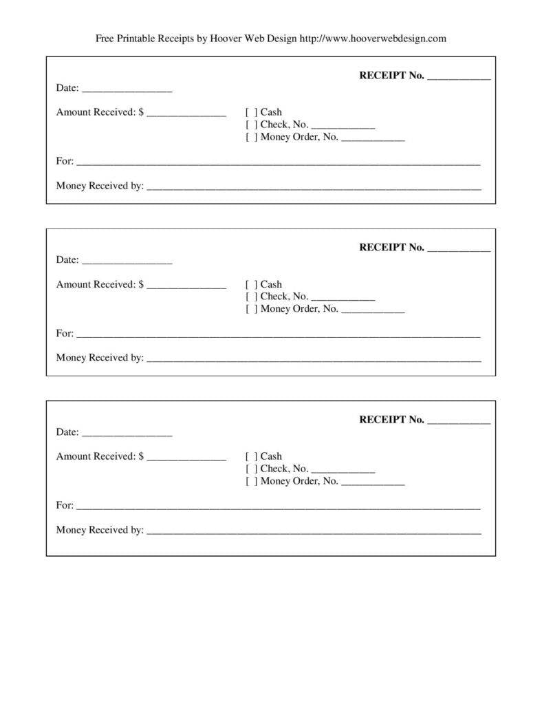 Printable Blank Receipt Form Template Porn Sex Picture