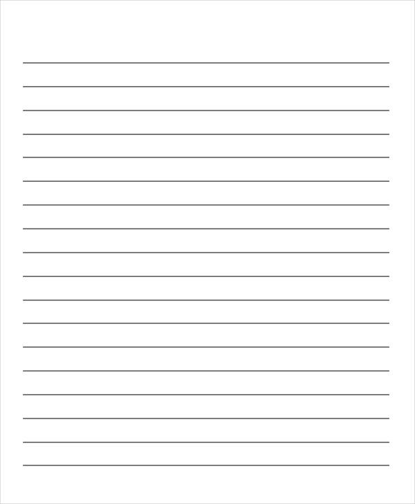 Segmented Line Paper 31+ Sample Lined Paper Templates