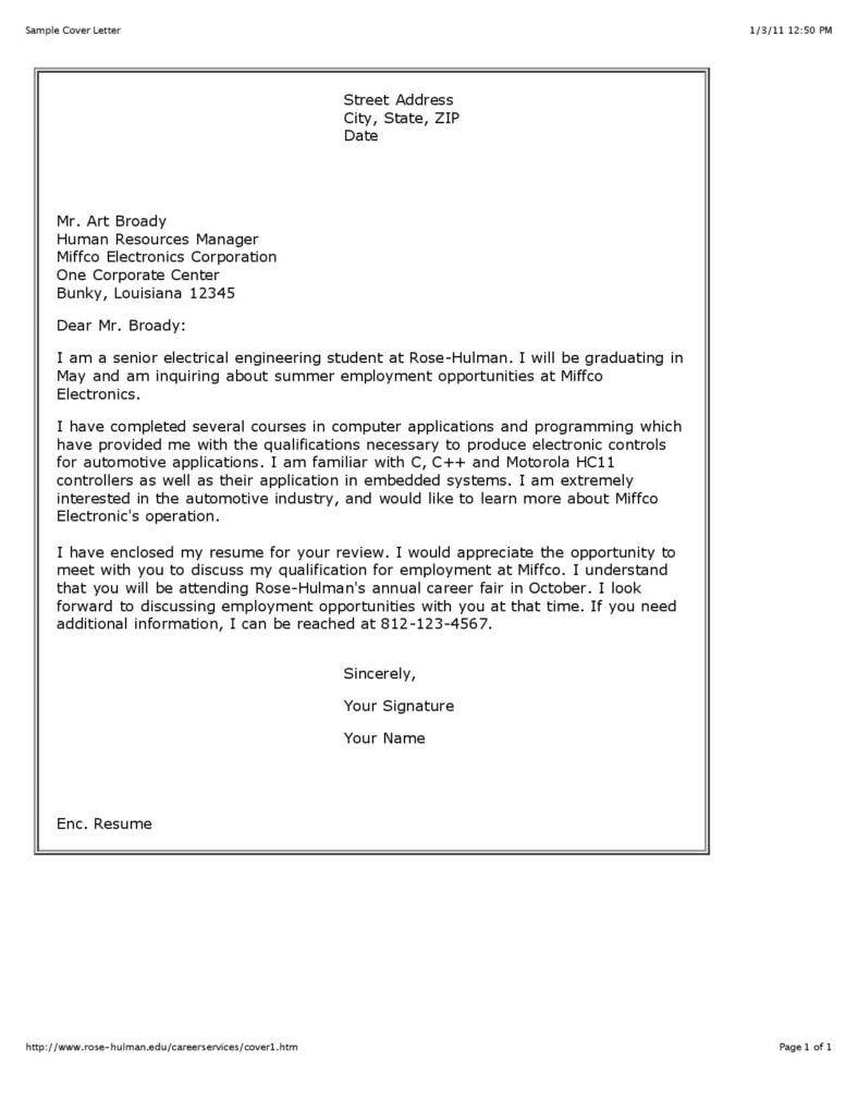 Sample Of A Covering Letter For A Job Application from images.template.net