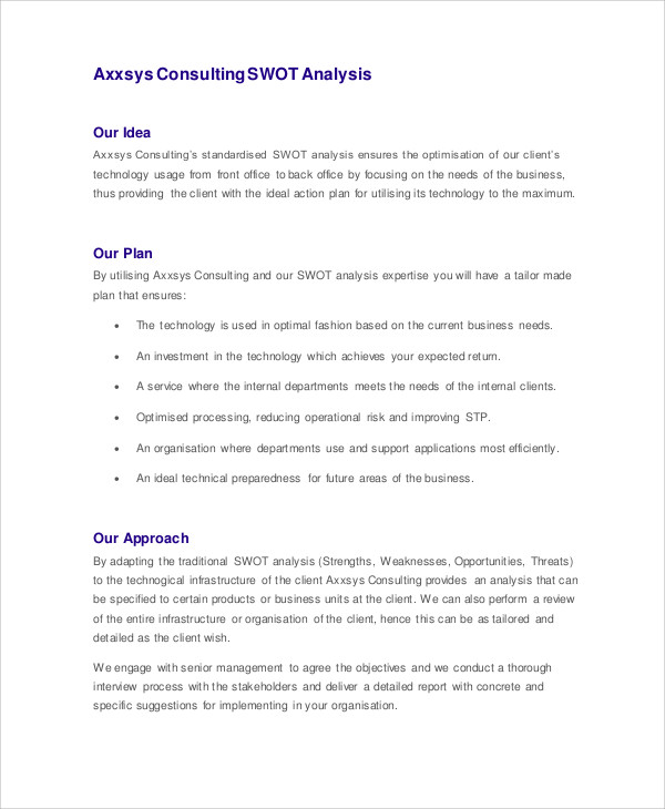 front office swot analysis