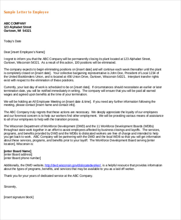 45 Free Service Letters