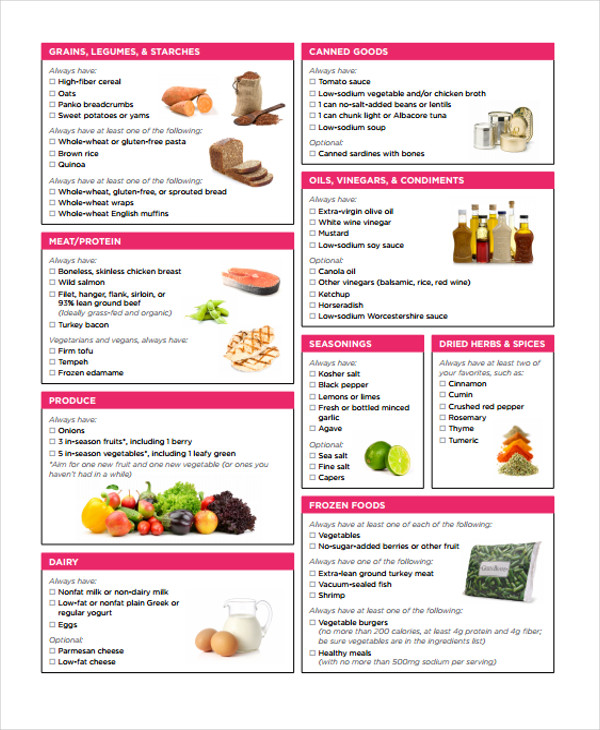 Grocery Shopping List Templates - 9+ Free Word, Pdf Format Download