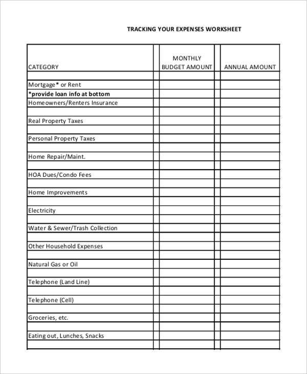 33+ Expense Sheet Templates