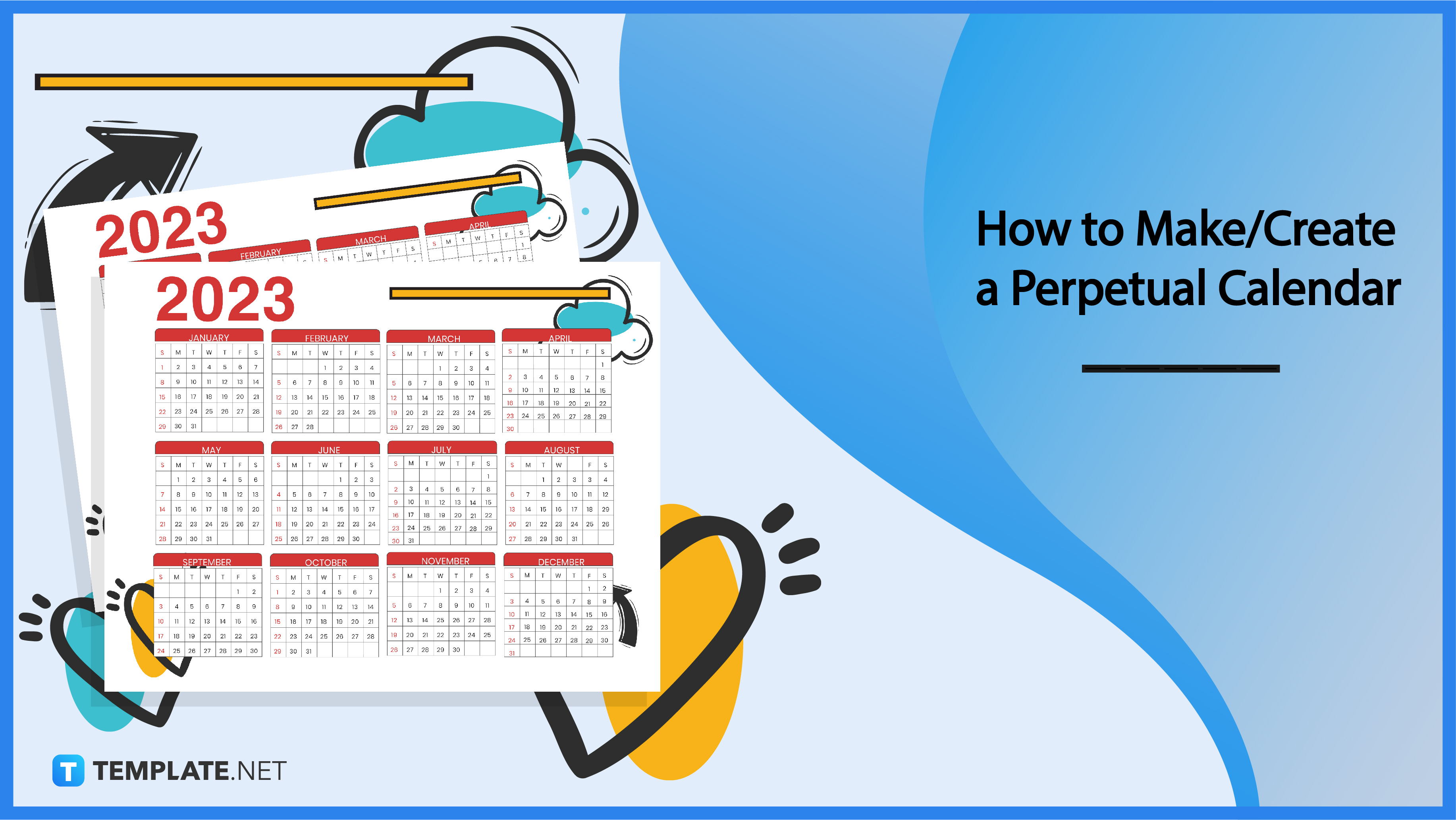 How to Make/Create a Perpetual Calendar [Templates + Examples] 2023