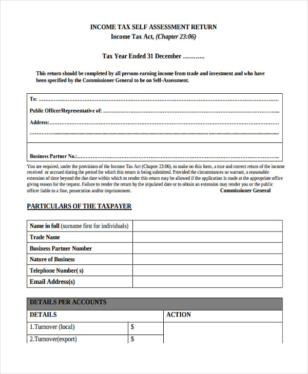 47+ Assessment Form Examples | Free & Premium Templates
 Income Assessment Form