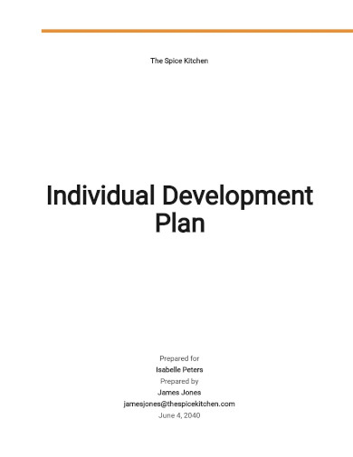 23+ Individual Development Plan Templates -Free Sample, Example Format ...