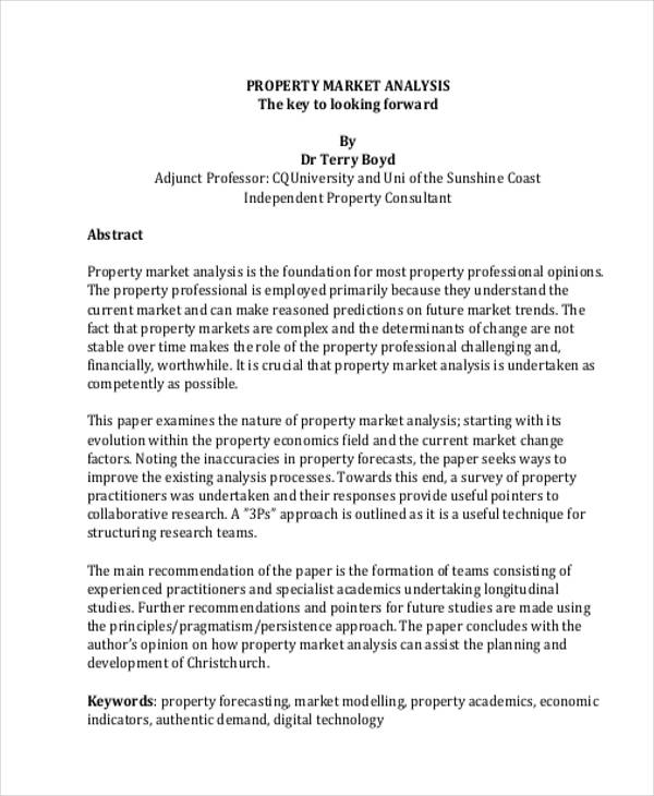international property market analysis