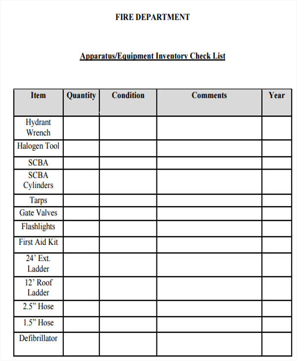 10+ Equipment Inventory List Templates Free Samples, Examples, Format