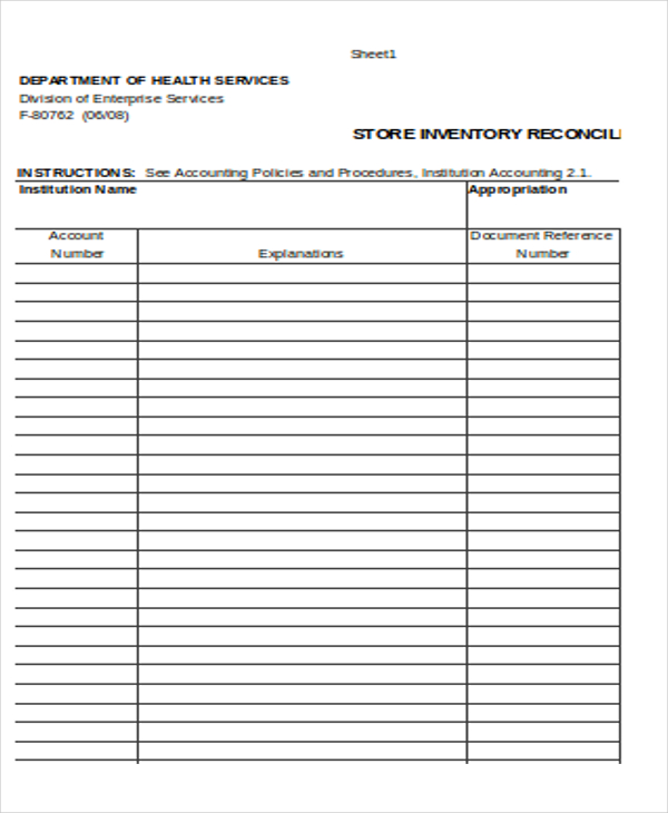 inventory reconciliation