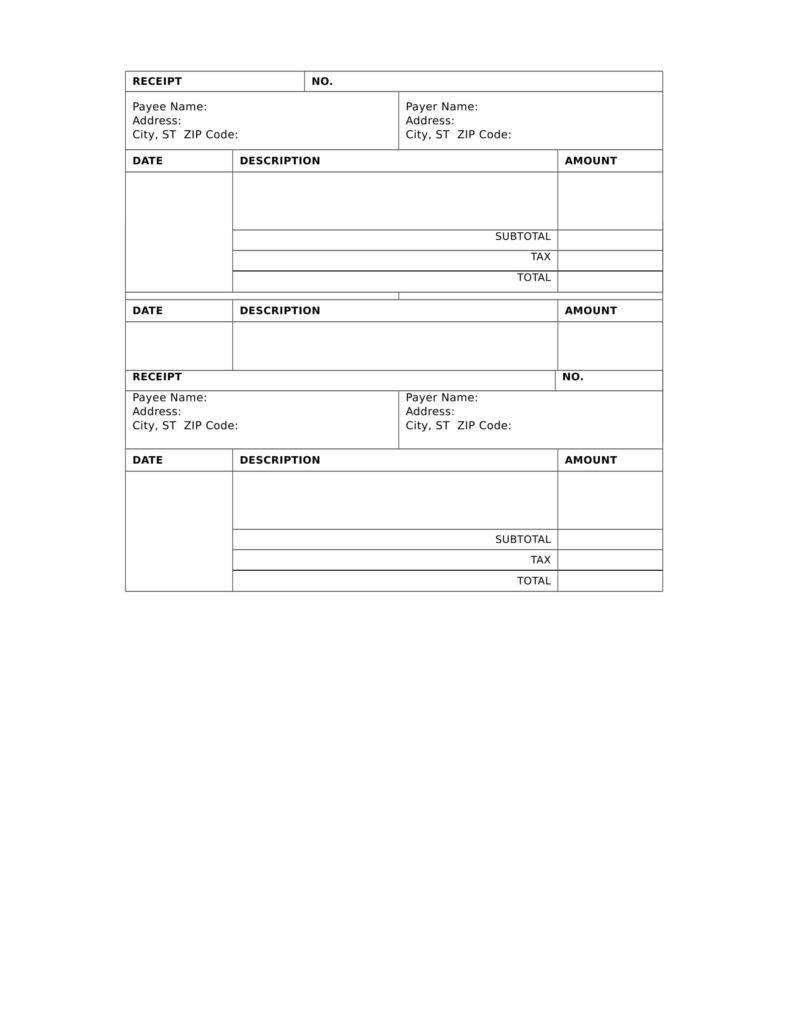 invoice receipt template free word download 1 788x1020