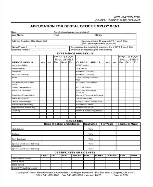33+ Job Application Templates