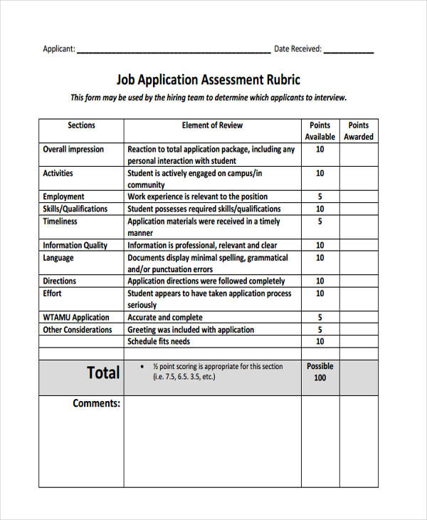 21+ Best Assessment Templates