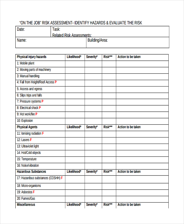 47+ Assessment Form Examples