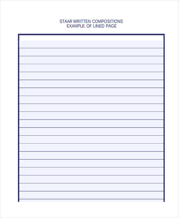 39+ Printable Lined Paper Templates