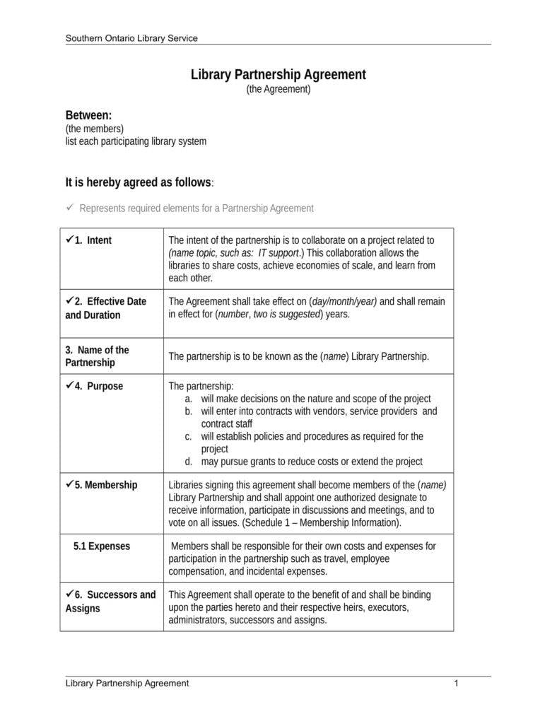 library partnership agreement template in word 3 788x1020