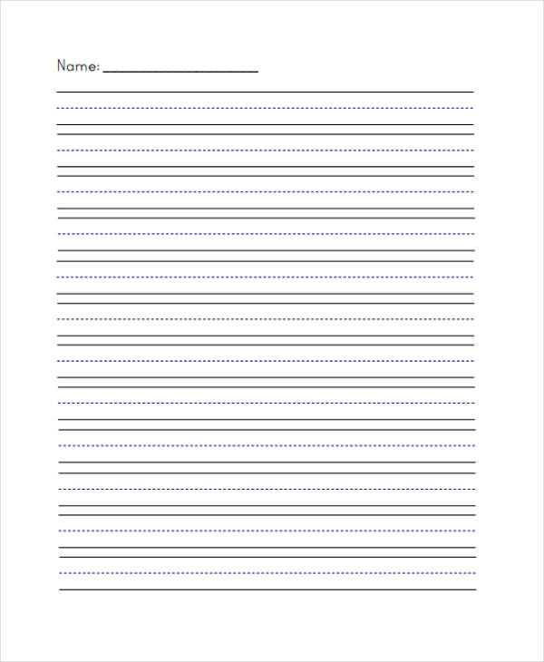 blank lined writing paper