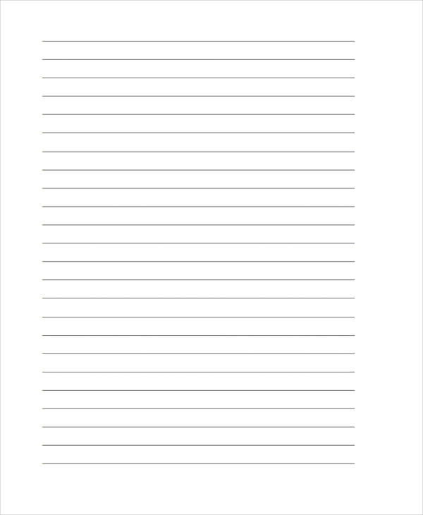 lined letter writing paper