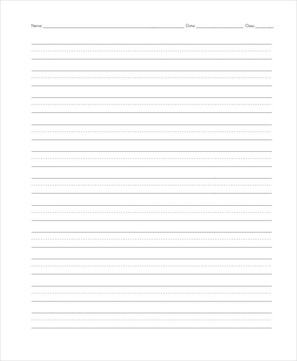 lined paper for cursive handwriting