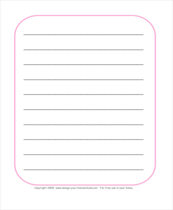 30+ Lined Paper Templates