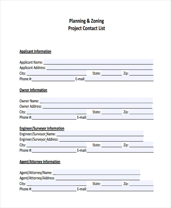 7+ Project List Templates Free Samples, Examples Format Download