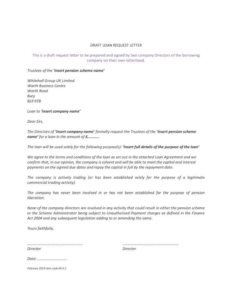 loan request letter template page 001 788x1020