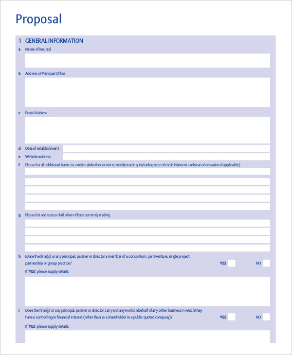 management consulting form