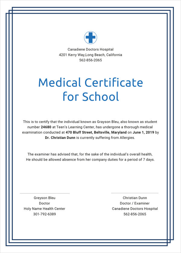 28+ Medical Certificate Templates in PDF Free & Premium Templates