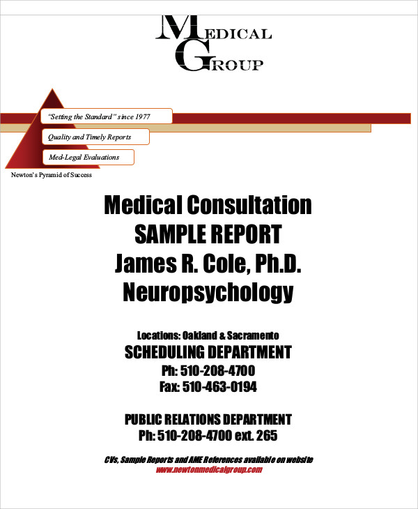 42+ Medical Report Samples Word, PDF, Illustrator