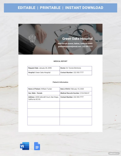 Free 42 Medical Report Samples Word Pdf Photoshop Illustrator Indesign Apple Page Ms 0304