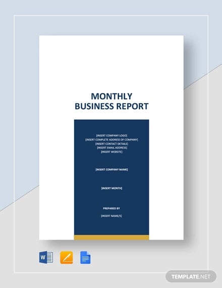 monthly-business-report-template