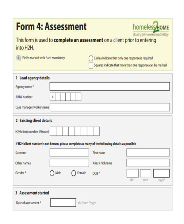 19+ Needs Assessment Form Templates