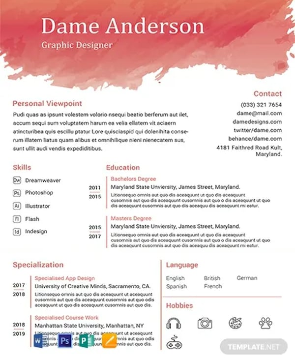 no experience resume template
