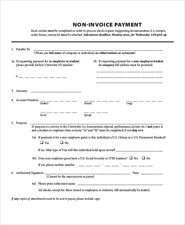 non payment of invoice